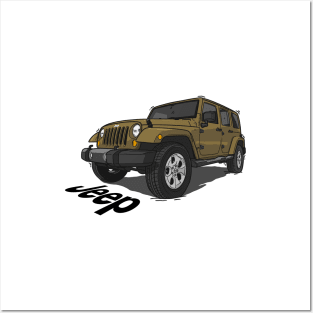 Jeep Wrangler - Peanut Posters and Art